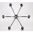 Candelabru modern linii elegante abajururi sticla 6xG9/60W Brilliante 2022 Jupiter